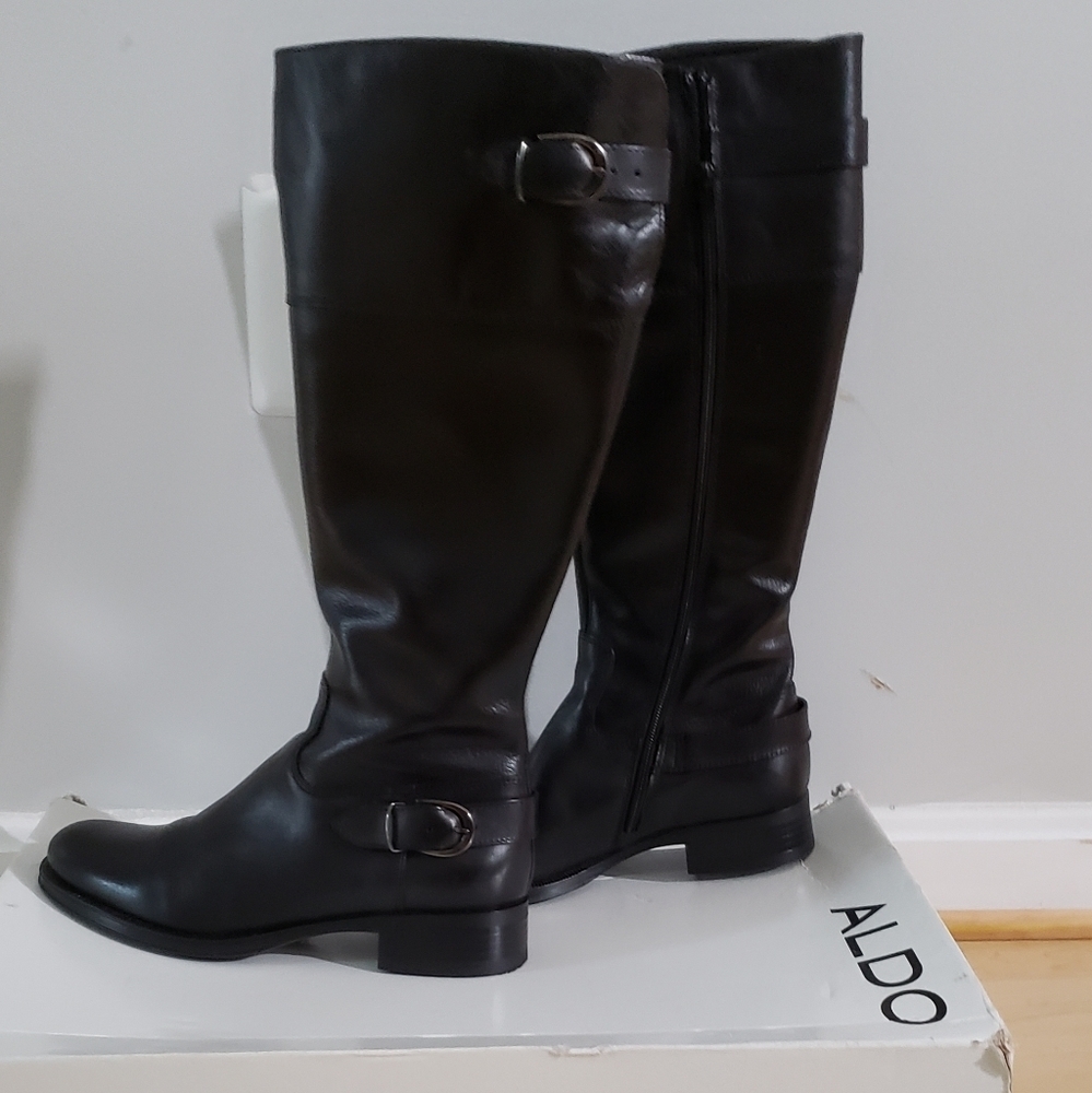 Women's 7.5 Black Aldo Borth Boots - Picture 2 of 6